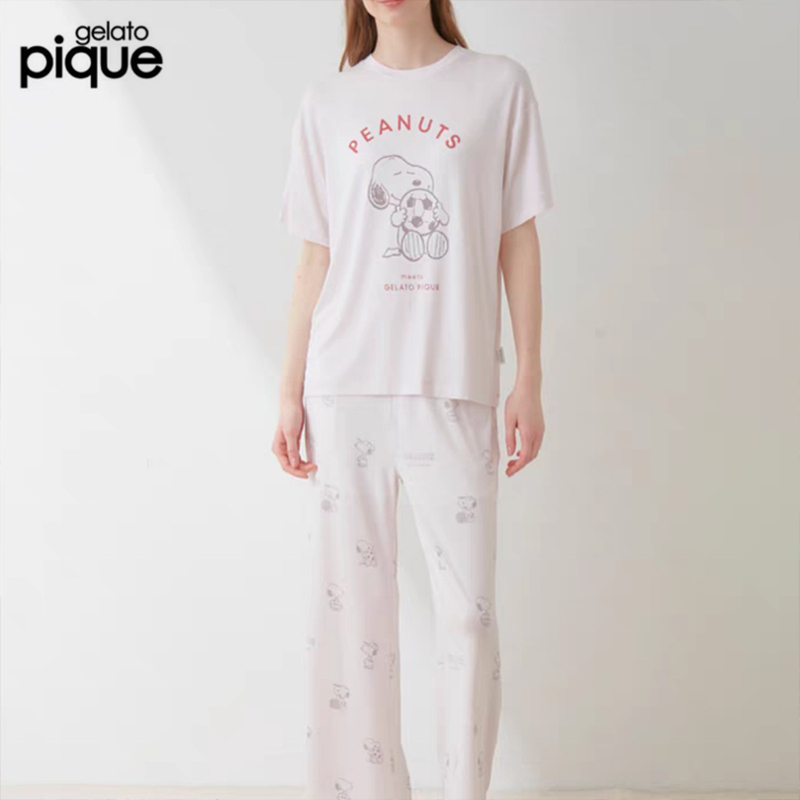 Gelato Pique Setelan Piyama Rumahan Gelato Pique Motif Snoopy - Desain Stylish yang Bisa Dipakai unt