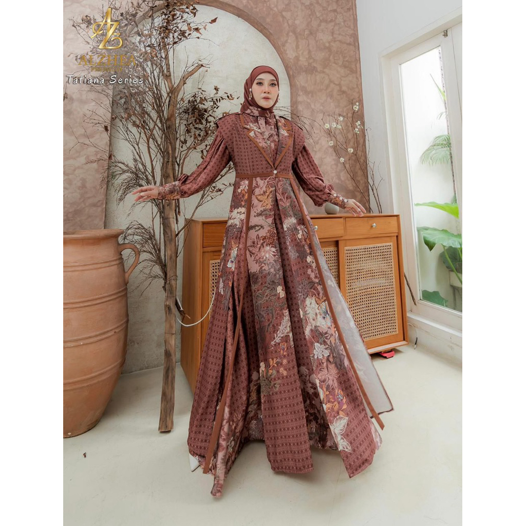 ALZHEA PREMIUM / TATIANA SERIES BY ALZHEA PREMIUM / DRESS SYARI / GAMIS SYARI BRANDED / DRESS MUSLIM