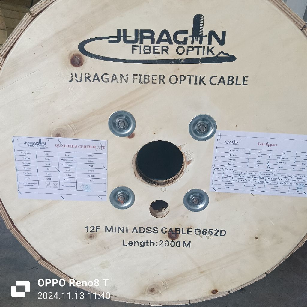 KABEL ADSS 12 CORE / mini adss 12c / kabel mini adss 12c 2000 meter