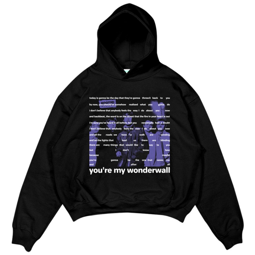 ROOTED - Sweater Hoodie Boxy Fit Original Basic Wonderwall Hoodie