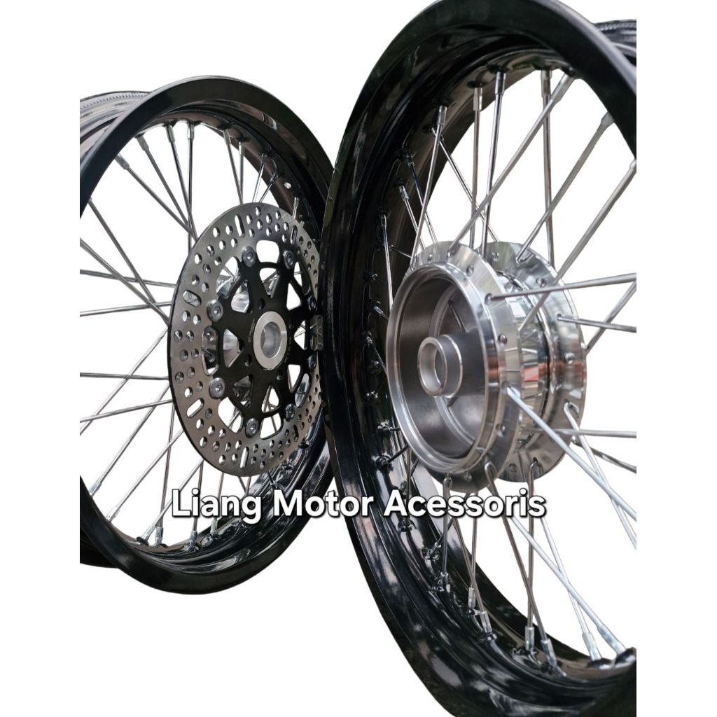 (Yamaha Byson) Sepaket Velg Scarlet Racing MX Series Ring 17 Tapak Lebar 140 160 185 215 250 300 350