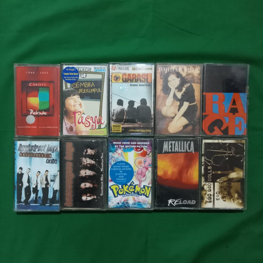 [USED ITEMS] Kaset Pita Original - Metallica - Goo Goo Dolls - Backstreet Boys - Soundtrack Pokemon 