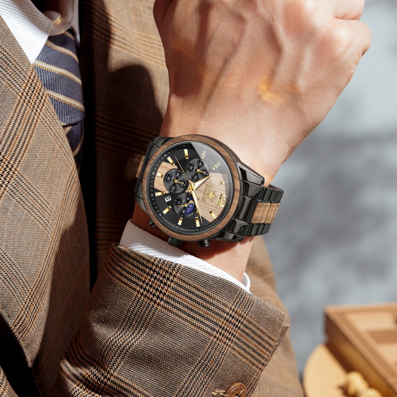 RECOMMENDED OLVES Jam Tangan Pria Anti Air Original Stainless Steel Unik Terbaru 2026 Fashion Tahan
