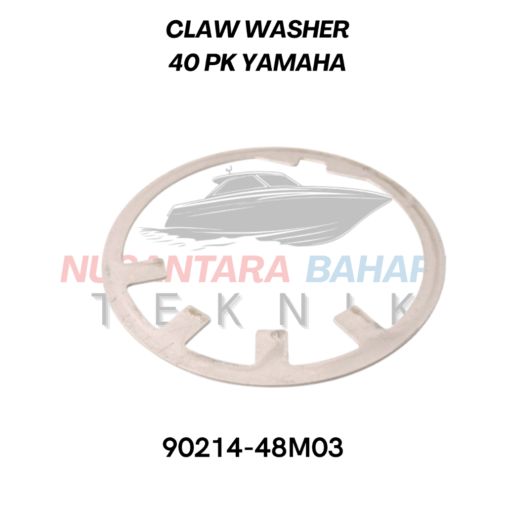 CLAW WASHER YAMAHA 40PK 90214-48M03 | RING PENAHAN LOWER UNIT GEAR BOX SUKU CADANG & SPAREPART MESIN