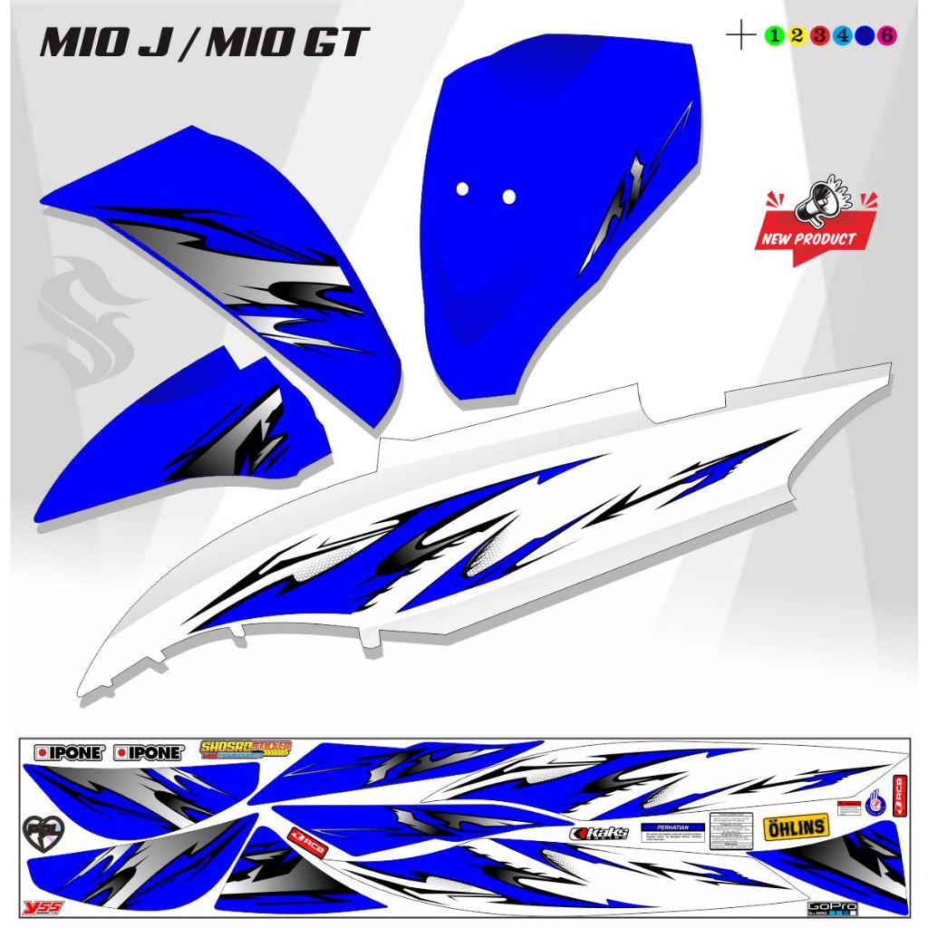 VARIASI STRIPING STIKER MIO J / VARIASI STIKER MIO GT