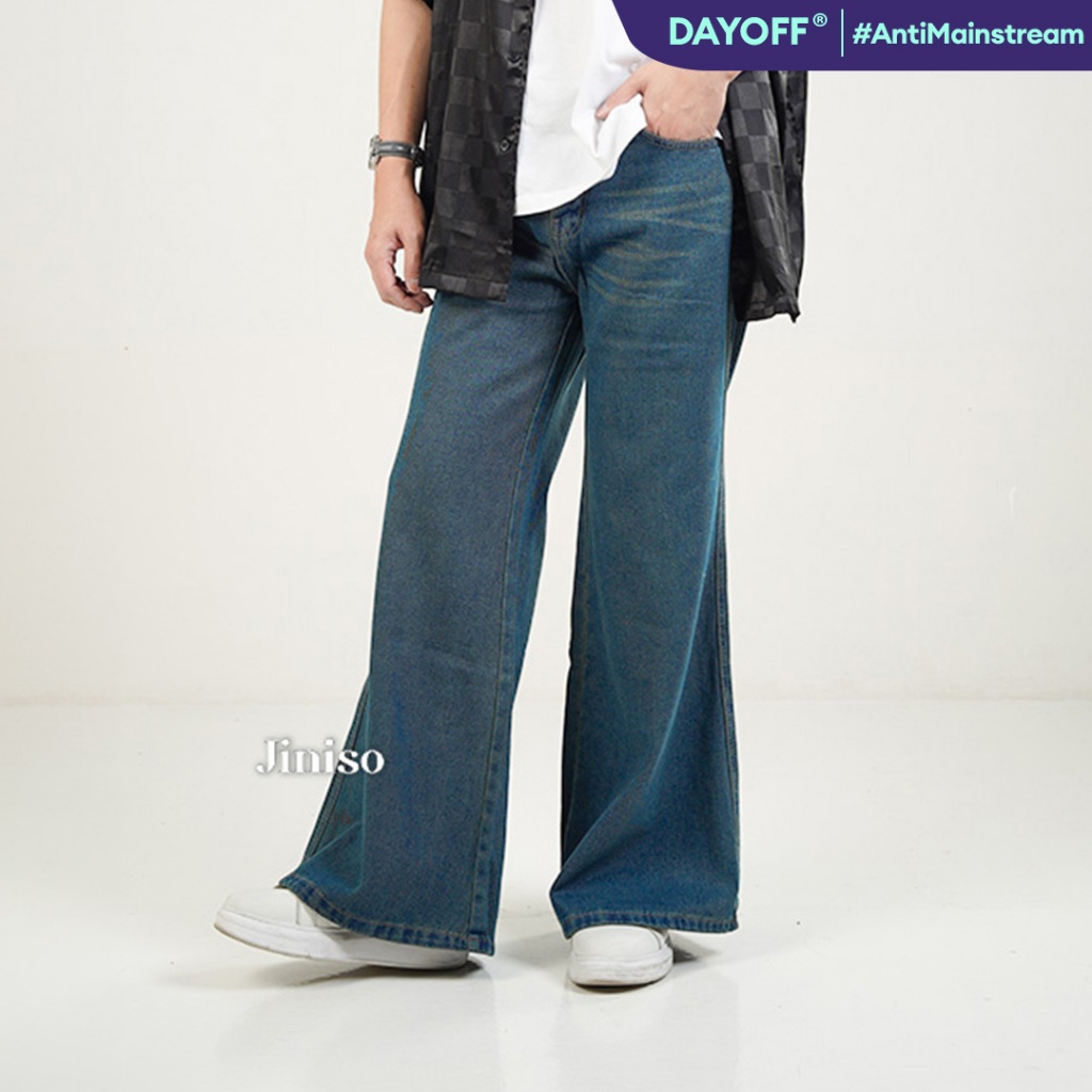 JINISO 372 Bootcut Denim Jeans Pria