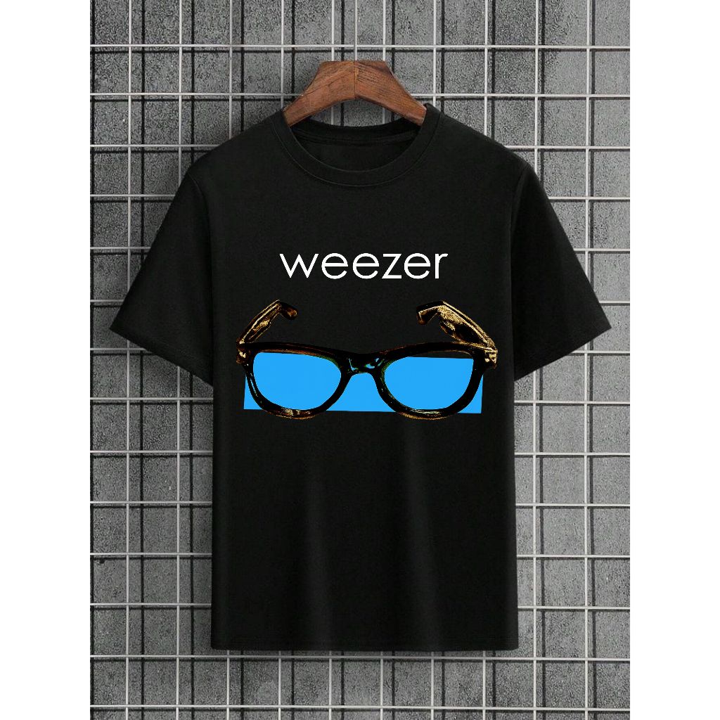 KAOS WEEZER BAND | Kaos Pria Band Weezer Vintage  Hitam Cotton 30s Premium M - XXL