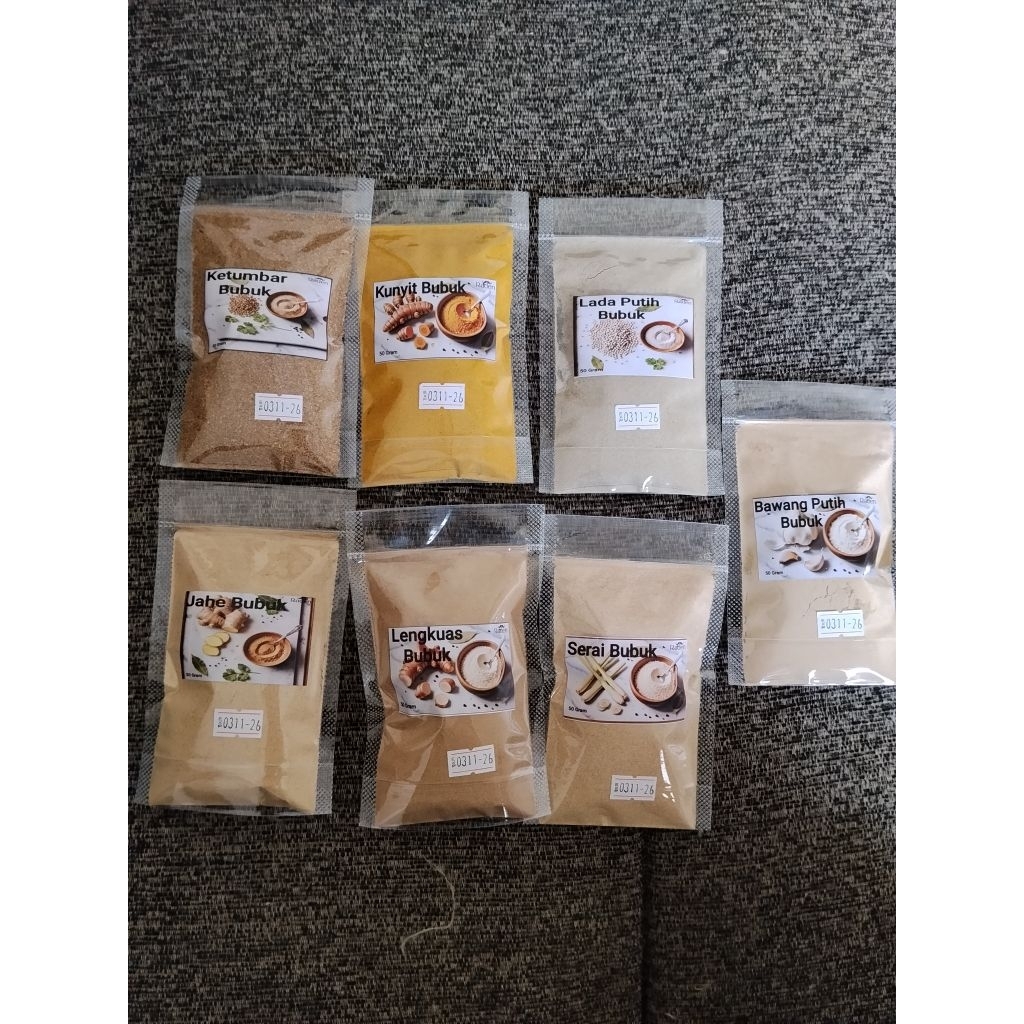 Raden - Bumbu Dapur Bubuk 50gr | Aneka Bumbu Rempah Bubuk | Bumbu Bubuk Lengkap | Bumbu Kering | Bum