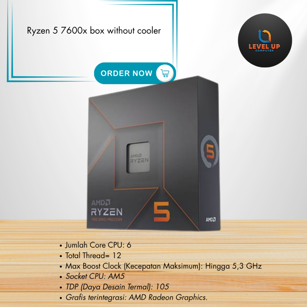 Ryzen 5 7600x box without cooler