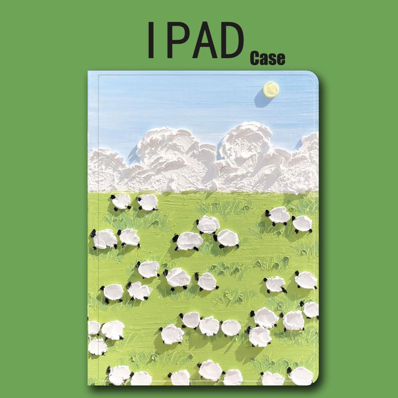 Rendering bunga dan kupu-kupu yang populer Case tablet iPad Mini 4 Mini 5 7,9”Mini 6 Mini 7 8,3” Air