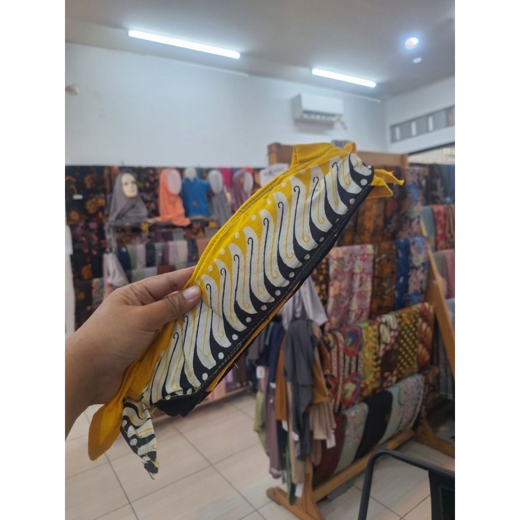 ikat kepala sunda anak & dewasa blangkon model bolong udeng batik hitam laki laki terbaru