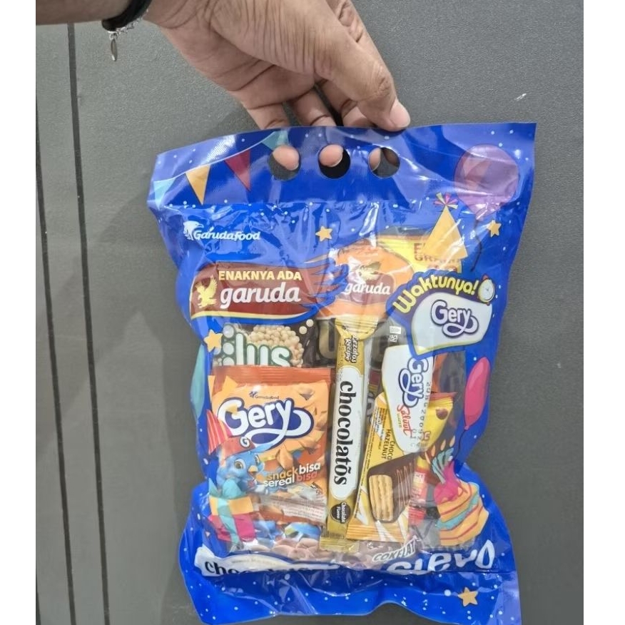 PO (PREORDER) Paket Snack Gery/Garuda 1 Bag isi 7 Snack