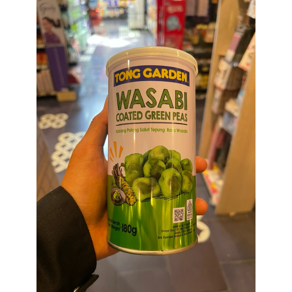 Tong Garden Wasabi Coated Green Peas / Kacang Polong Salut Tepung Rasa Wasabi 180gram