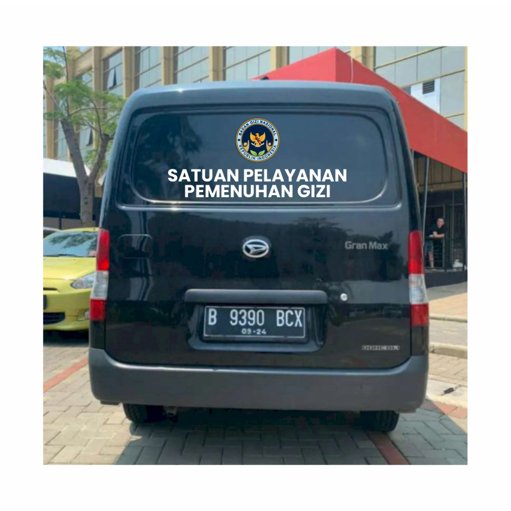 stiker mobil mbg, sppg, bgn custom nama / mobil sppg / stiker armada sppg