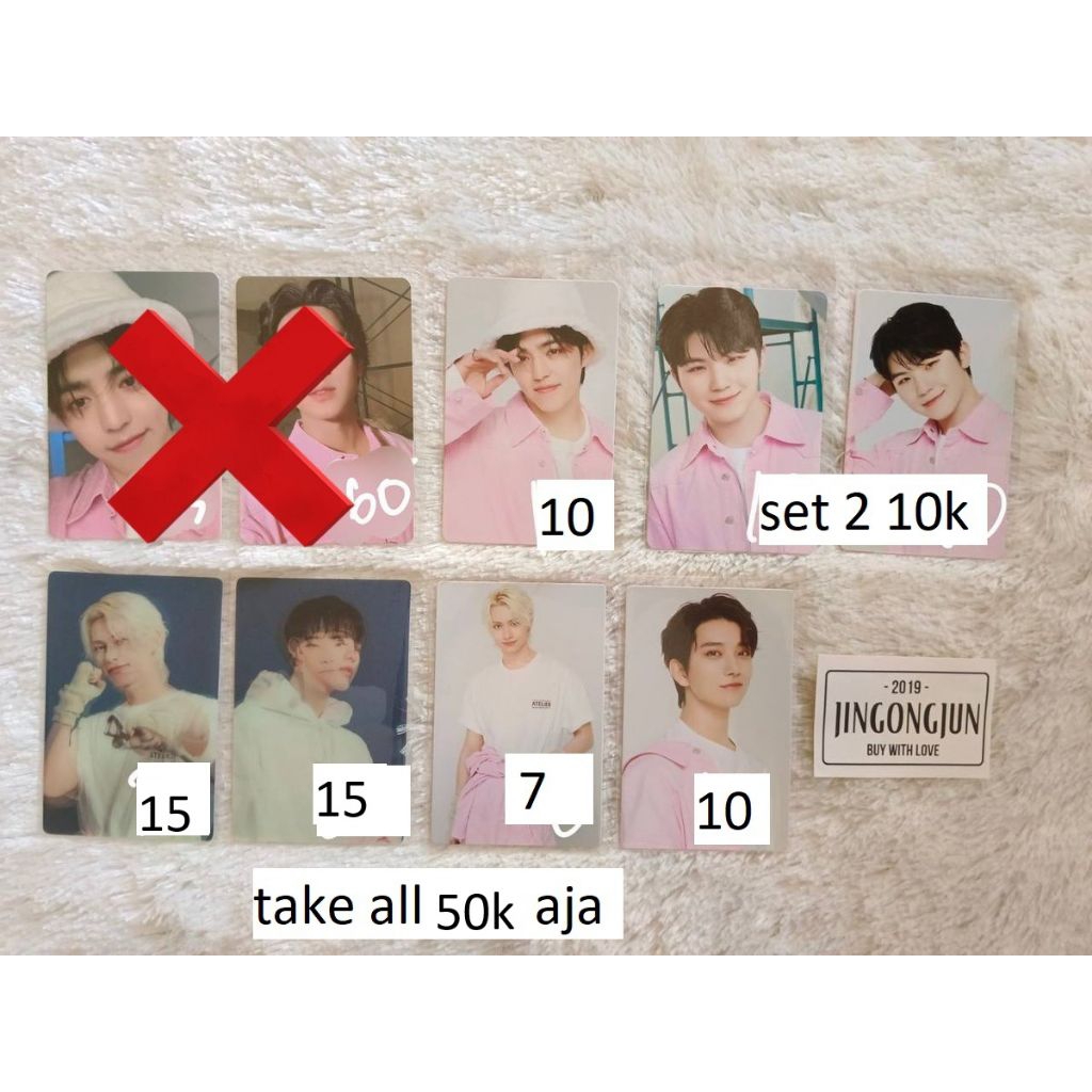 (HARGA BELUM PACKING) Photocard Seventeen caratland  2023 t. ina pc tc trading card mingyu scoups se