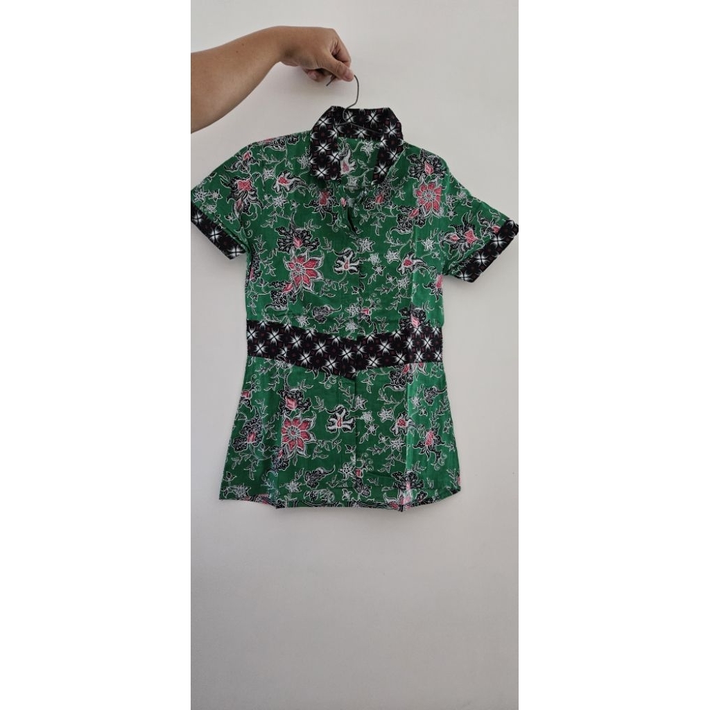 preloved Batik Kencana Ungu atasan baju wanita