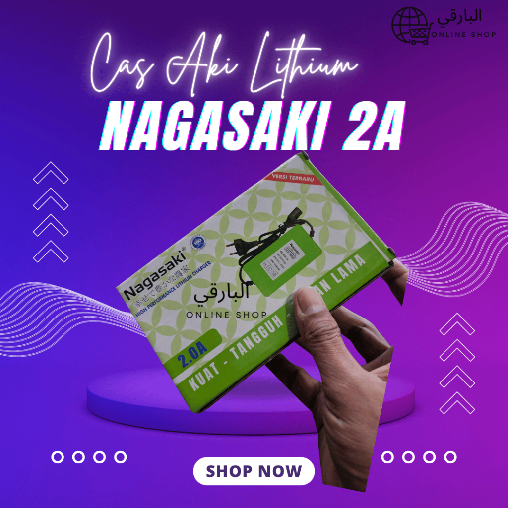 CHARGER SPRAYER BATERAI ELEKTRIK ACCU LITHIUM ORIGINAL NAGASAKI