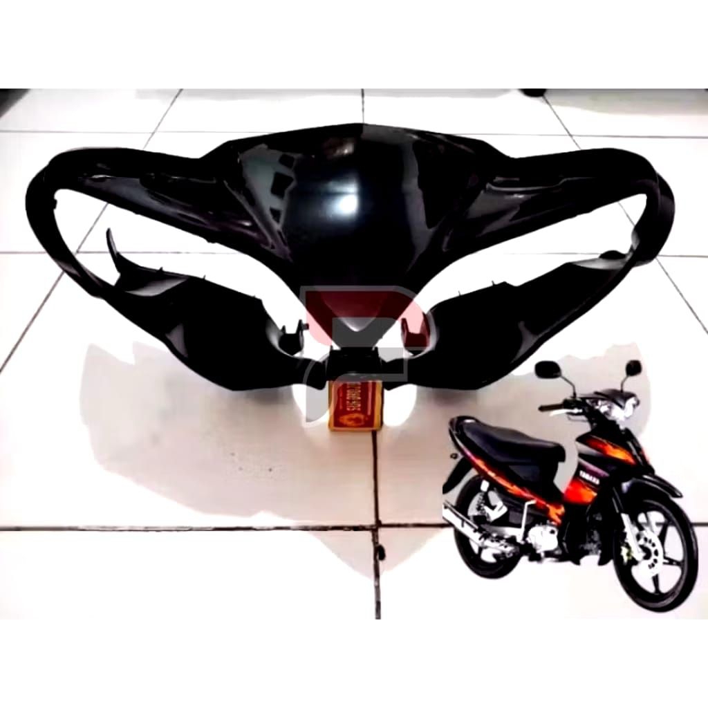 Cover Batok Totok Kepala Depan Jupiter Z New Burhan Warna Hitam Tebal Standar Ori