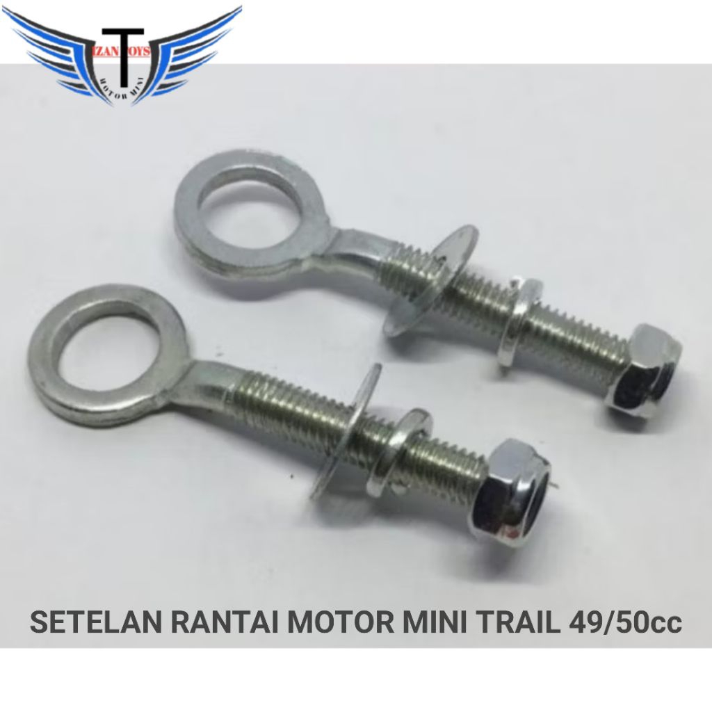 Setelan rantai motor mini trail mesin rumput 50cc