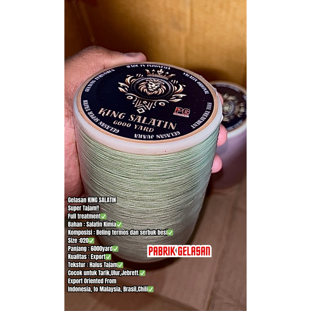 Gelasan KING SALATIN MATOT 020 (Asli Original)