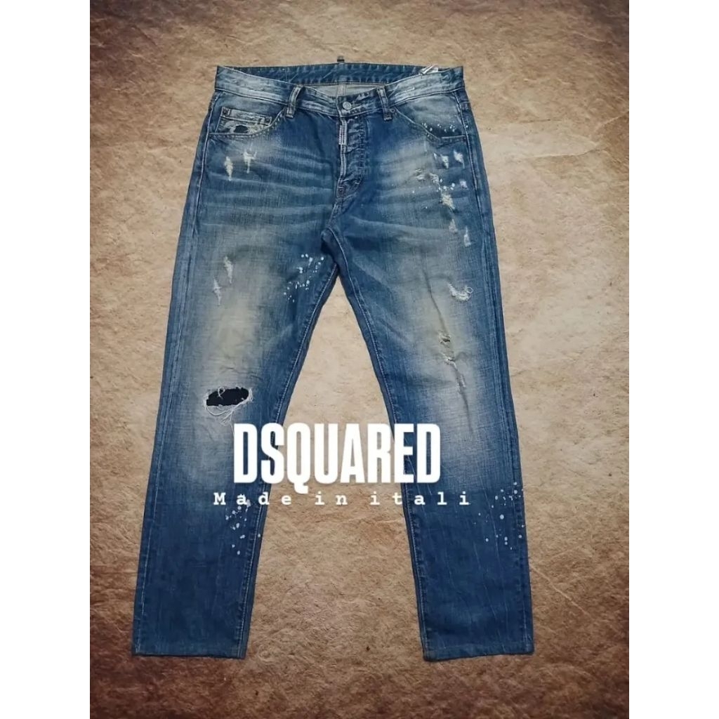 jeans DSQUARED bahan denim ripped recomend bekas/second/preloved
