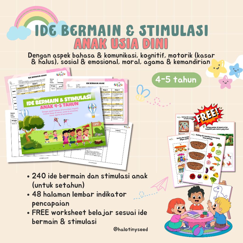 Buku ide bermain & stimulasi anak (2-3 tahun)