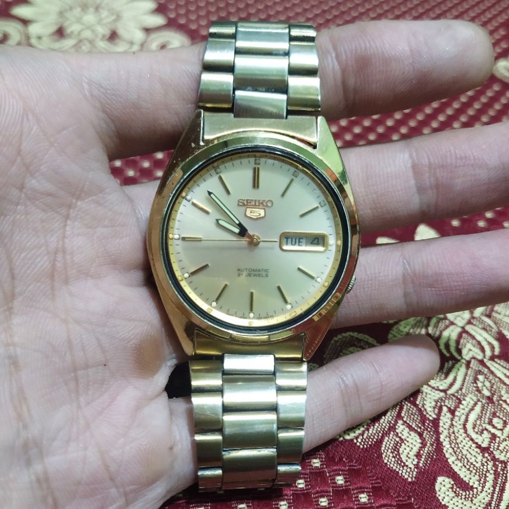 men's watches jam tangan pria seiko 5 automatic 7009 3040