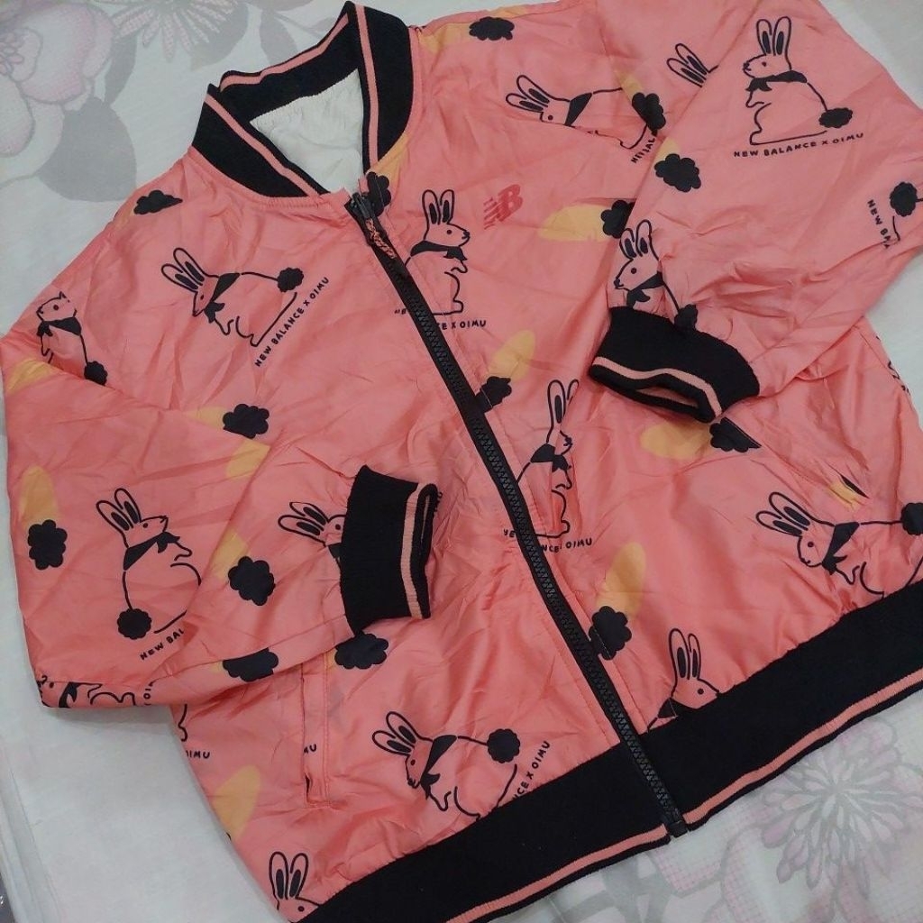 NEW BALANCE X OIMU NB NEWBALANCE ORIGINAL BOLBAL BOLAK BALIK RABBIT JAKET BOMBER MANTEL VARSITY RARE