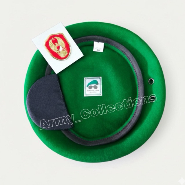 Baret kacamata/ Baret hijau kacamata/ Baret swad/ Baret TNI AD