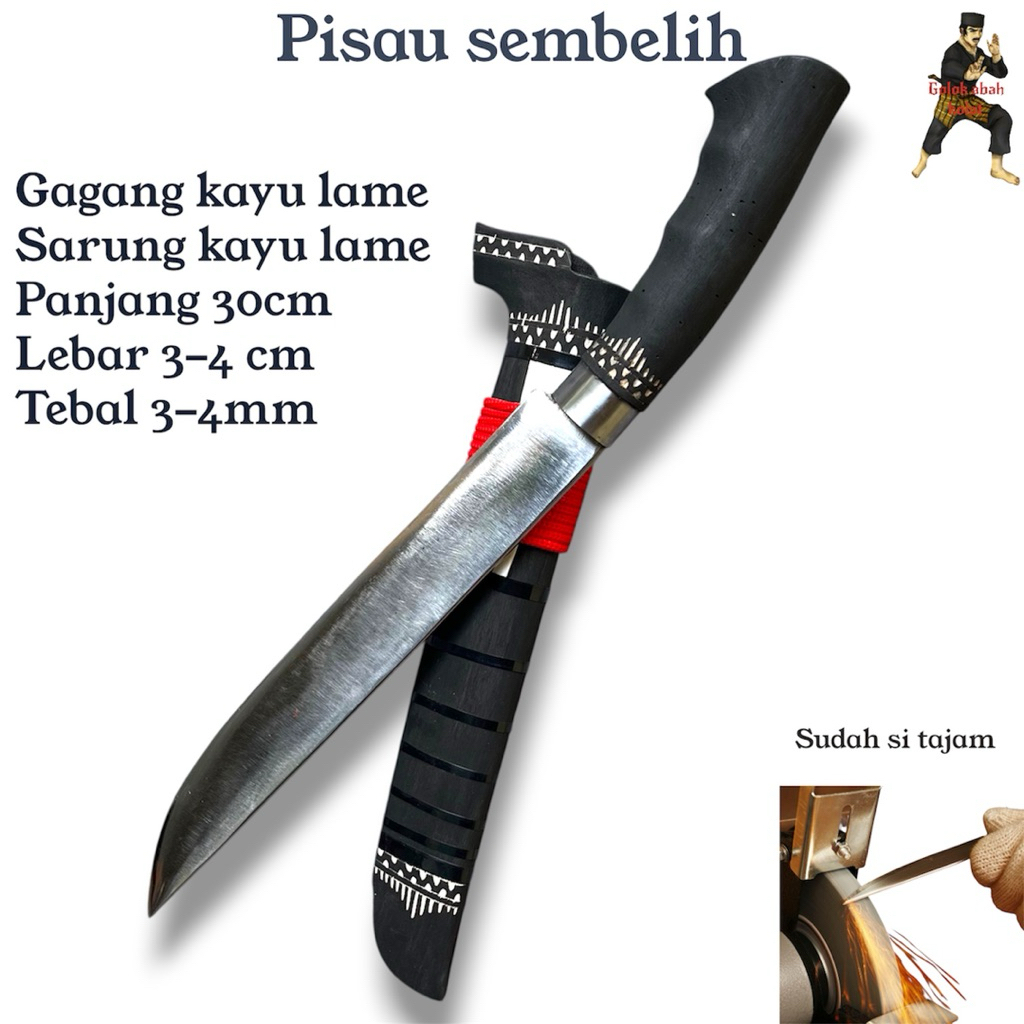 pisau sembelih khas banten baja super tajam