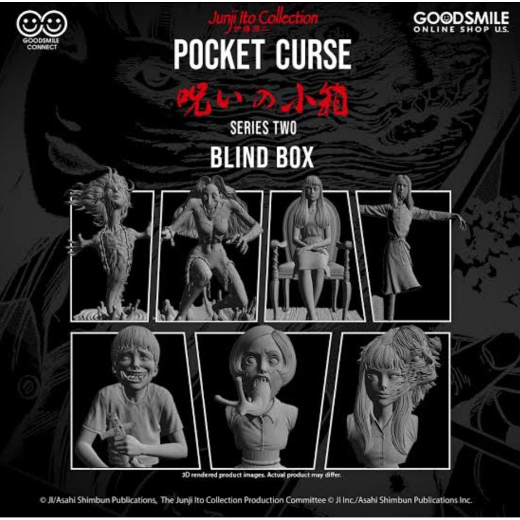 Junji Ito Collection Pocket Curse Series 2 Blind Box•| The Model Dream |• – Figure Horor Koleksi Goo