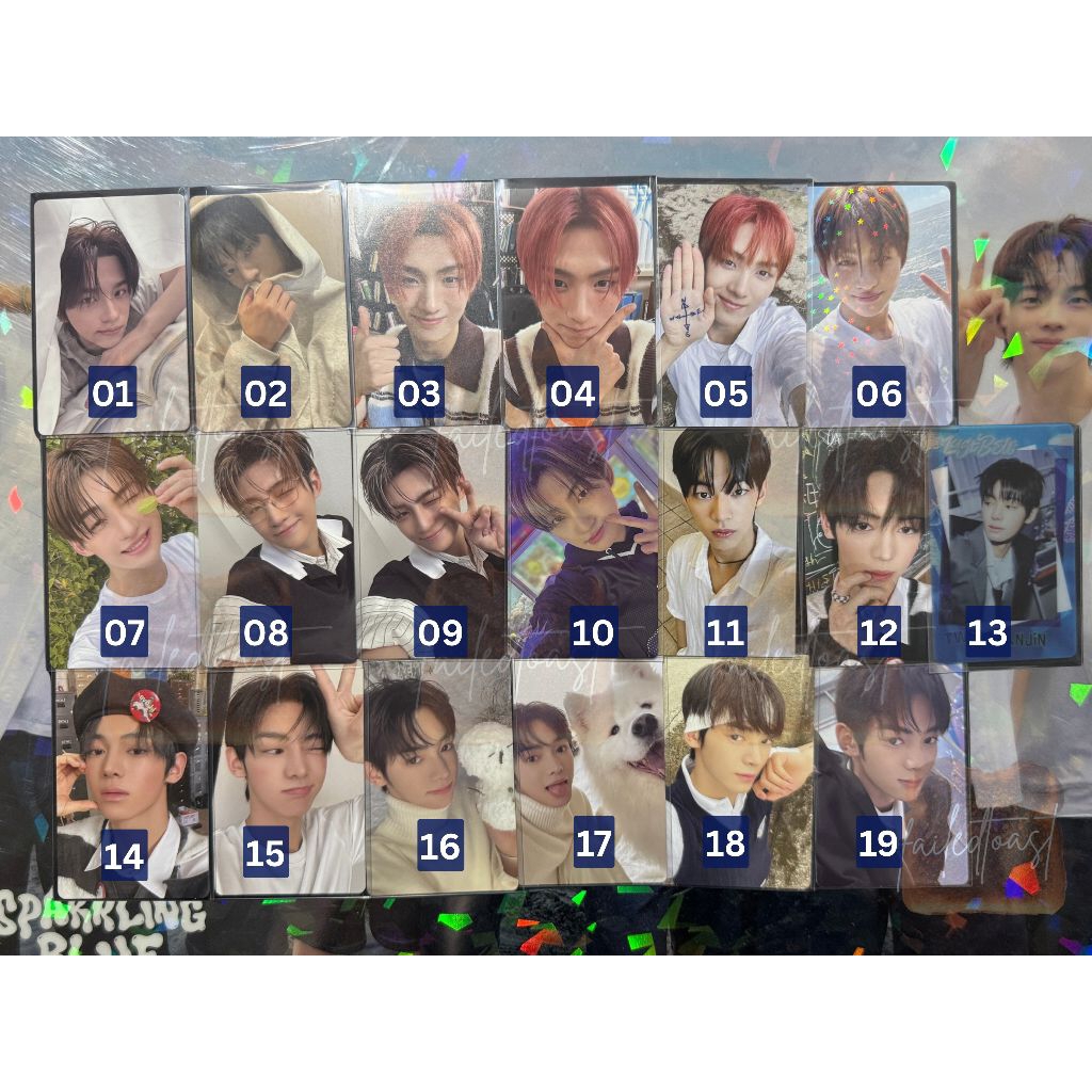 [ready official] photocard TWS Shinyu Dohoon Youngjae Hanjin Jihoon Kyungmin