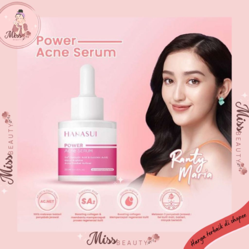 Hanasui Power Acne Serum || Serum Acne Hanasui