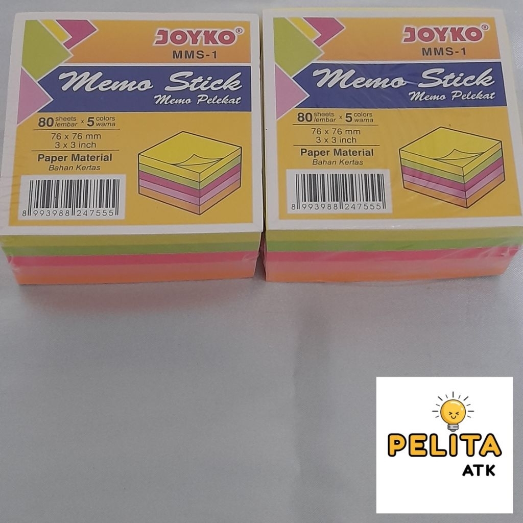 [Pelita ATK] BISA COD Joyko Memo Stick MMS-1 1 Pad, Joyko Memo Stick, Joyko MMS-1, Memo Pelekat, ala