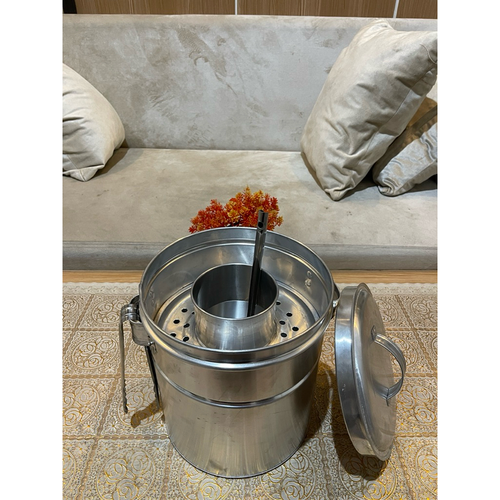 Dandang Bakso 24cm bahan aluminium tebal