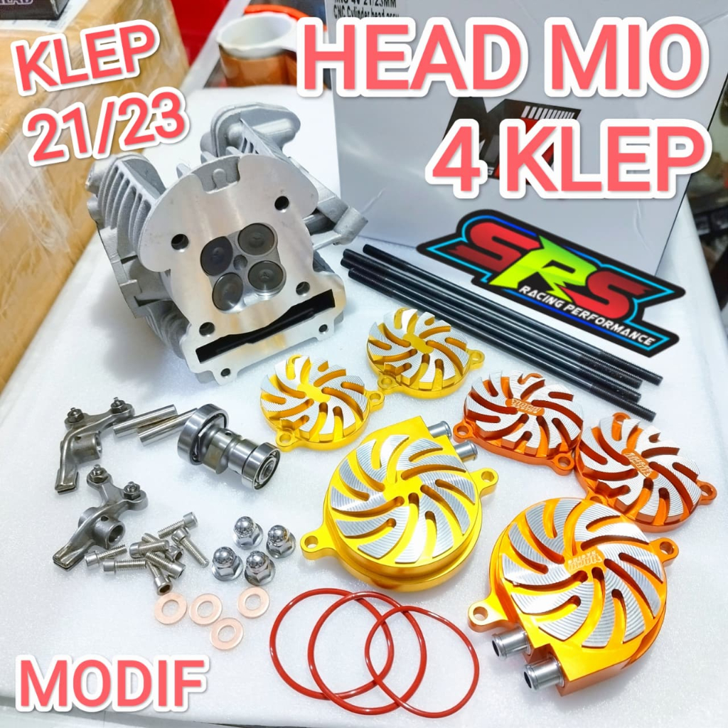 MG RACING Super Head Mio 4 klep Cylinder Silinder Head Kop Mio Soul Amore Nouvo