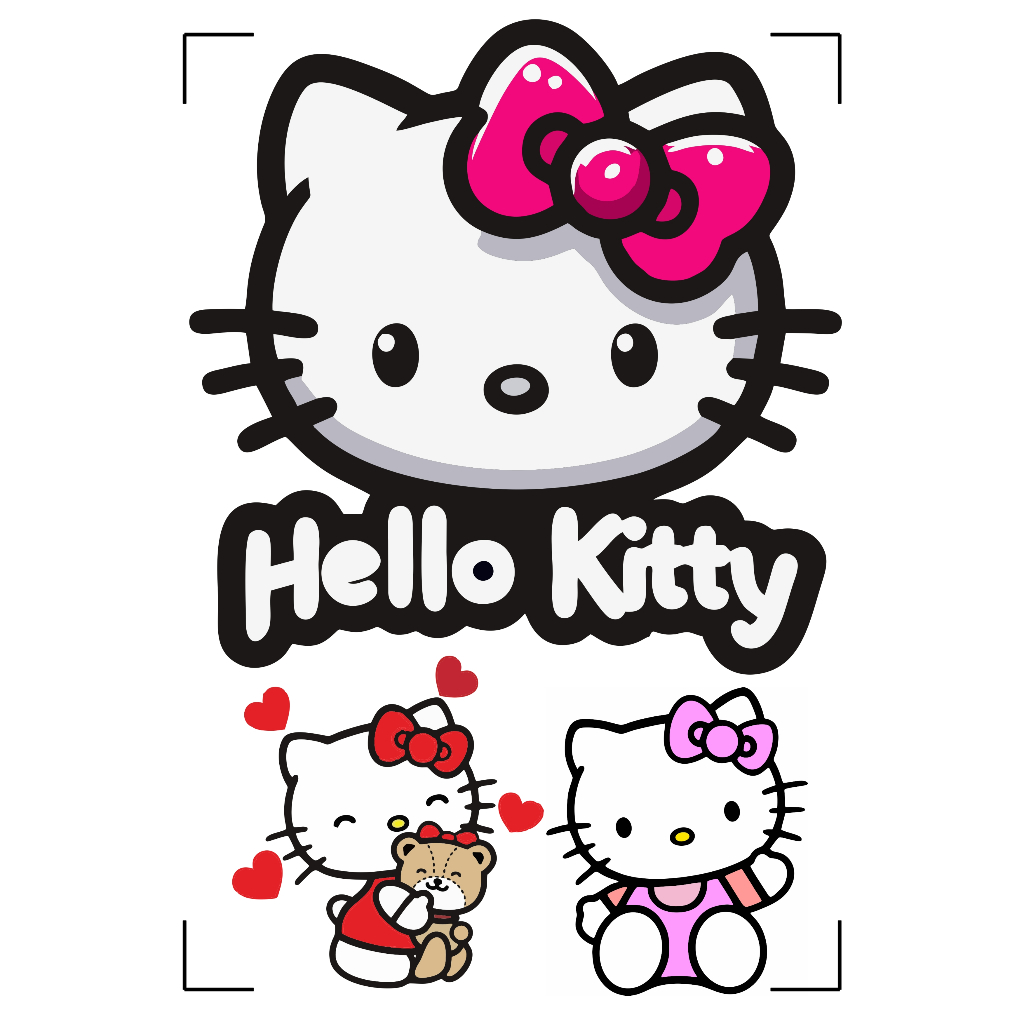 TD006- STICKER HELLO KITTY, AKSESORIES STIKER HELLO KITTY, HELLO KITTY STICKER, HELLO KITTY STIKER, 
