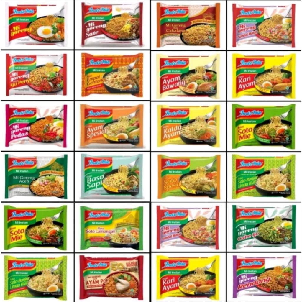 Indomie All Varian Rasa,Indomie Goreng Indomie Kuah All Varian