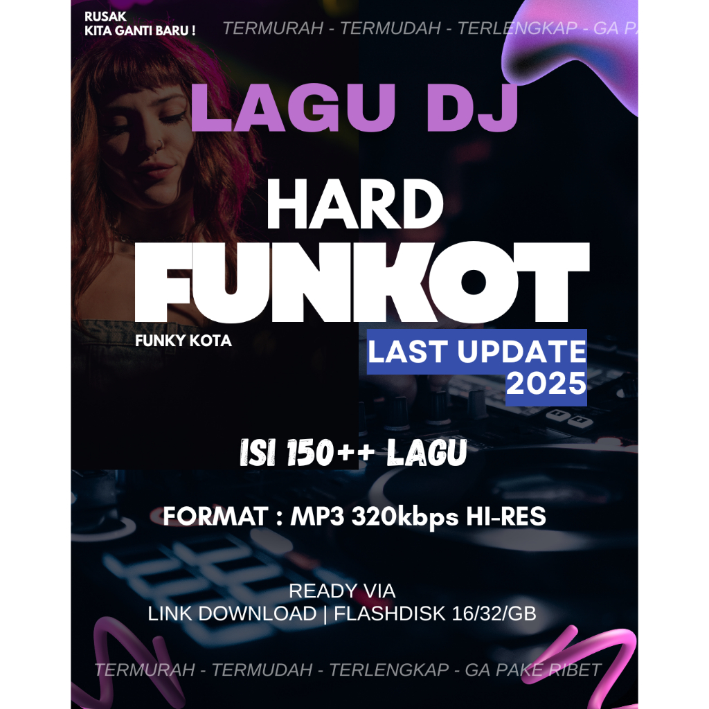(LAGU DJ) HARD FUNKOT UPDATE 2025 MURAH ISI BANYAK LENGKAP 16GB 32GB 64GB