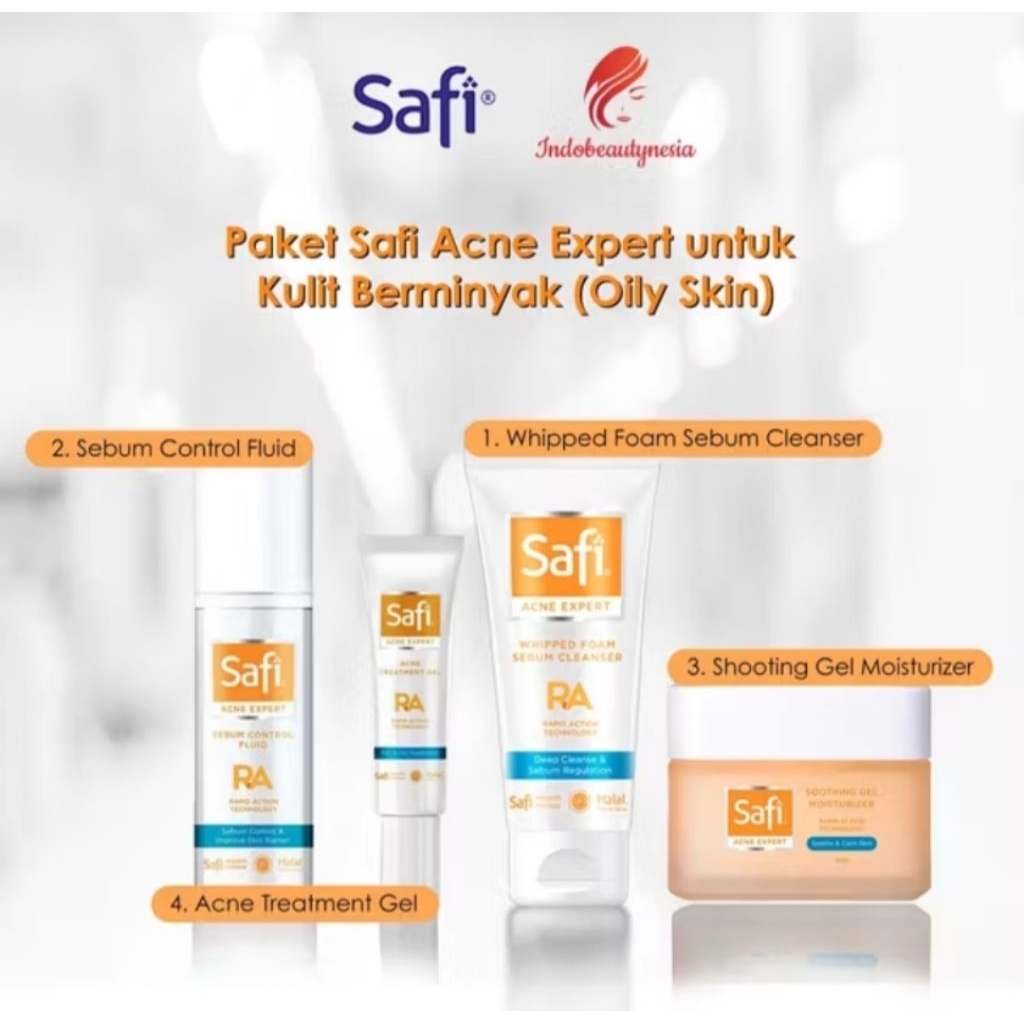 Paket Safi Acne Expert 4pcs - Perawatan Kulit Berjerawat