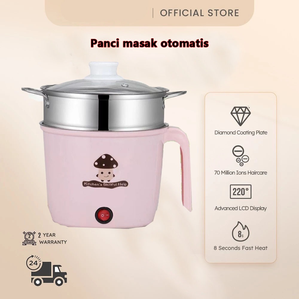 Panci Listrik Serbaguna / Panci Listrik / Pengukus Listrik / Penggorengan Listrik Ukuran: 2 L