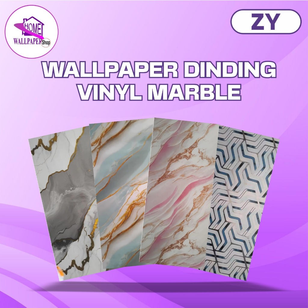Wallpaper Dinding Mewah Roll Besar Wallpaper Stiker Motif Marmer