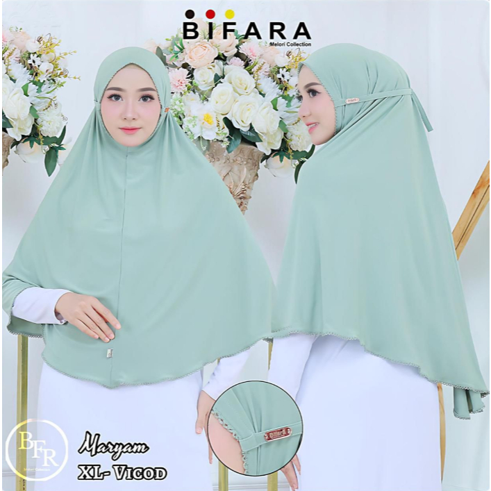 MS - Hijab Bifara Maryam Vicod tali / Hijab Masuk Simple Adem