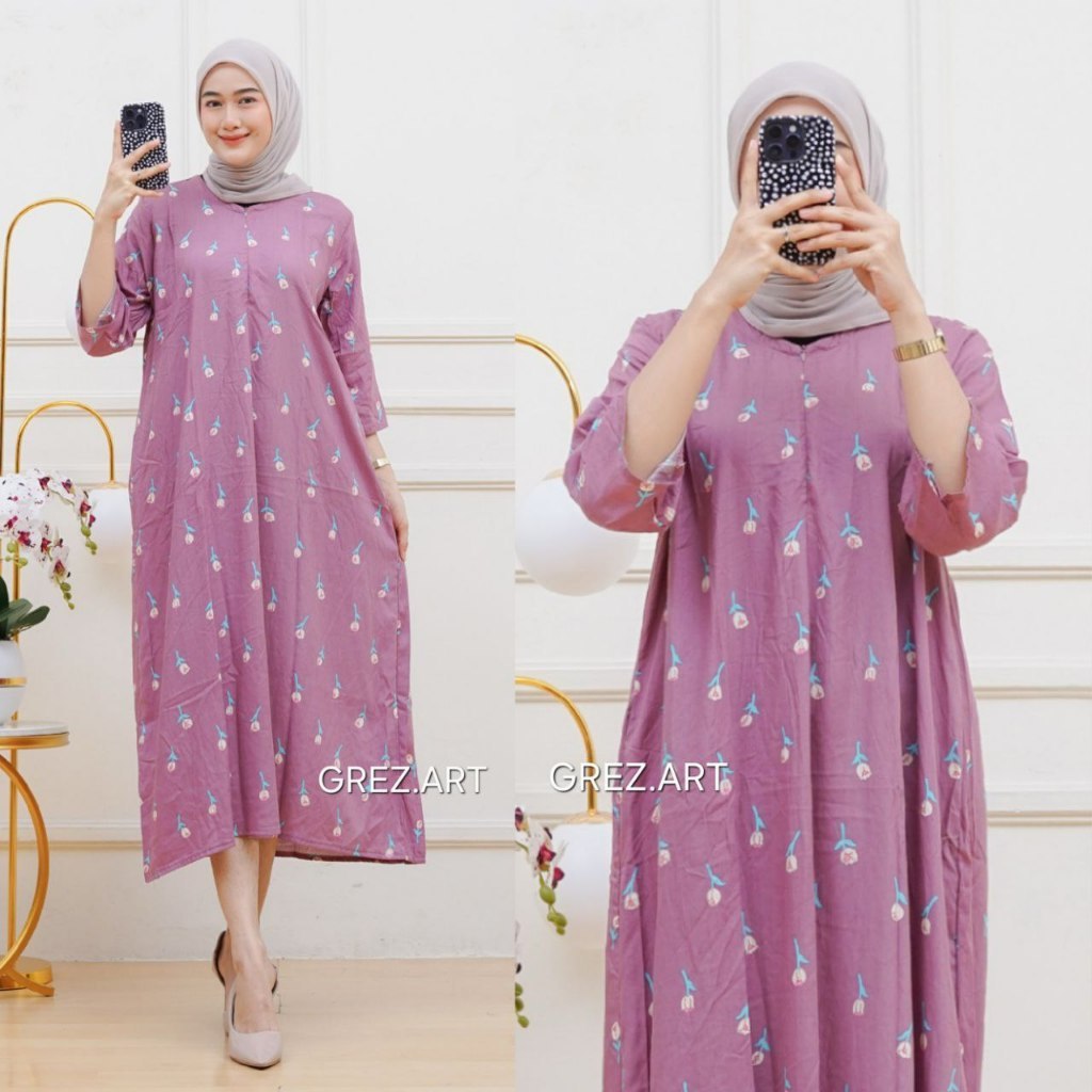 Agen Daster Motif Lengan 3/4 BAHAN Rayon Super Grade A Ori