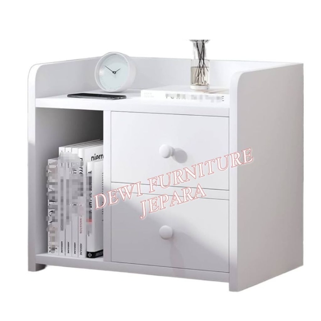 Nakas samping tempat tidur meja samping tempat tidur