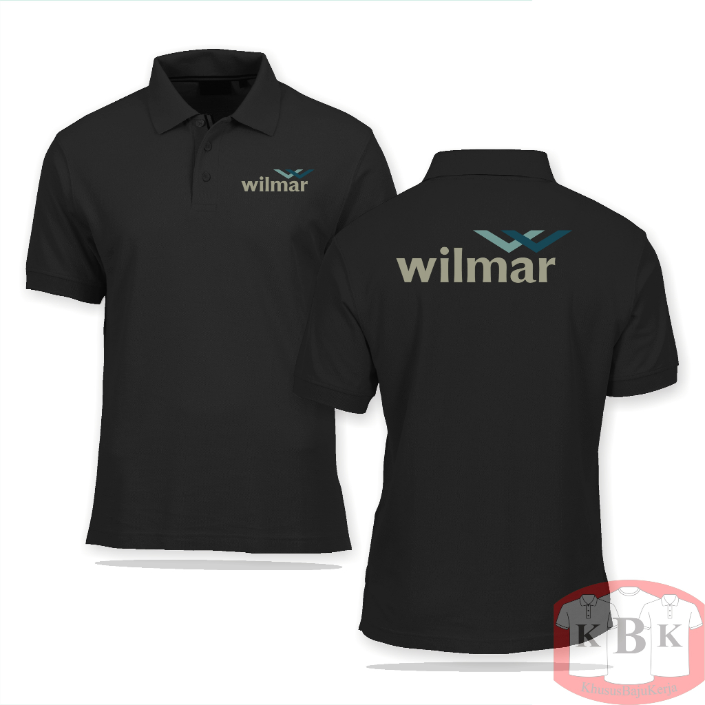 Khusu Baju Kerja Polo Shirt Wilmar Indonesia Acara Custom Design Pria Wanita Premium Quality
