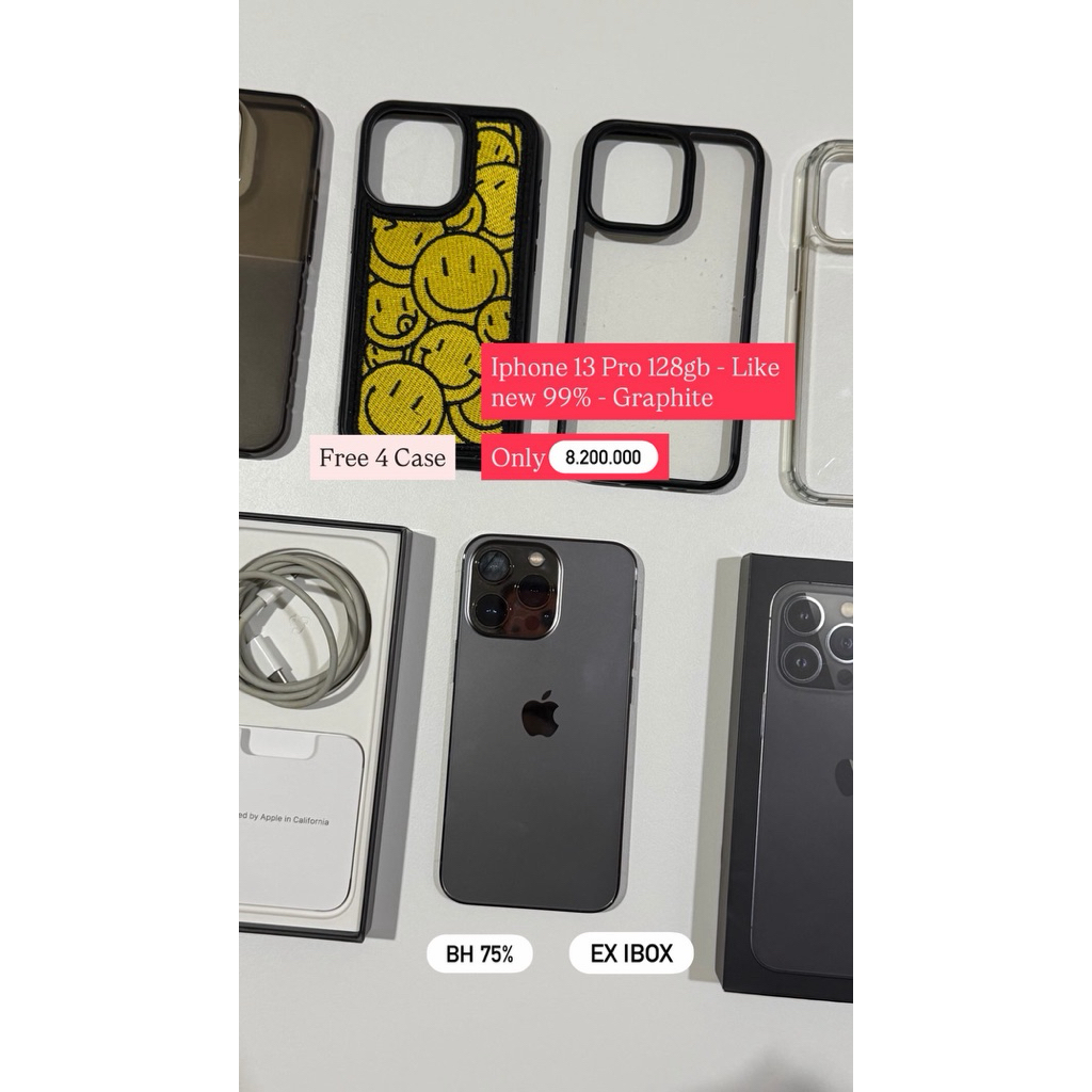 Iphone 13 pro 128 gb second ibox - graphite
