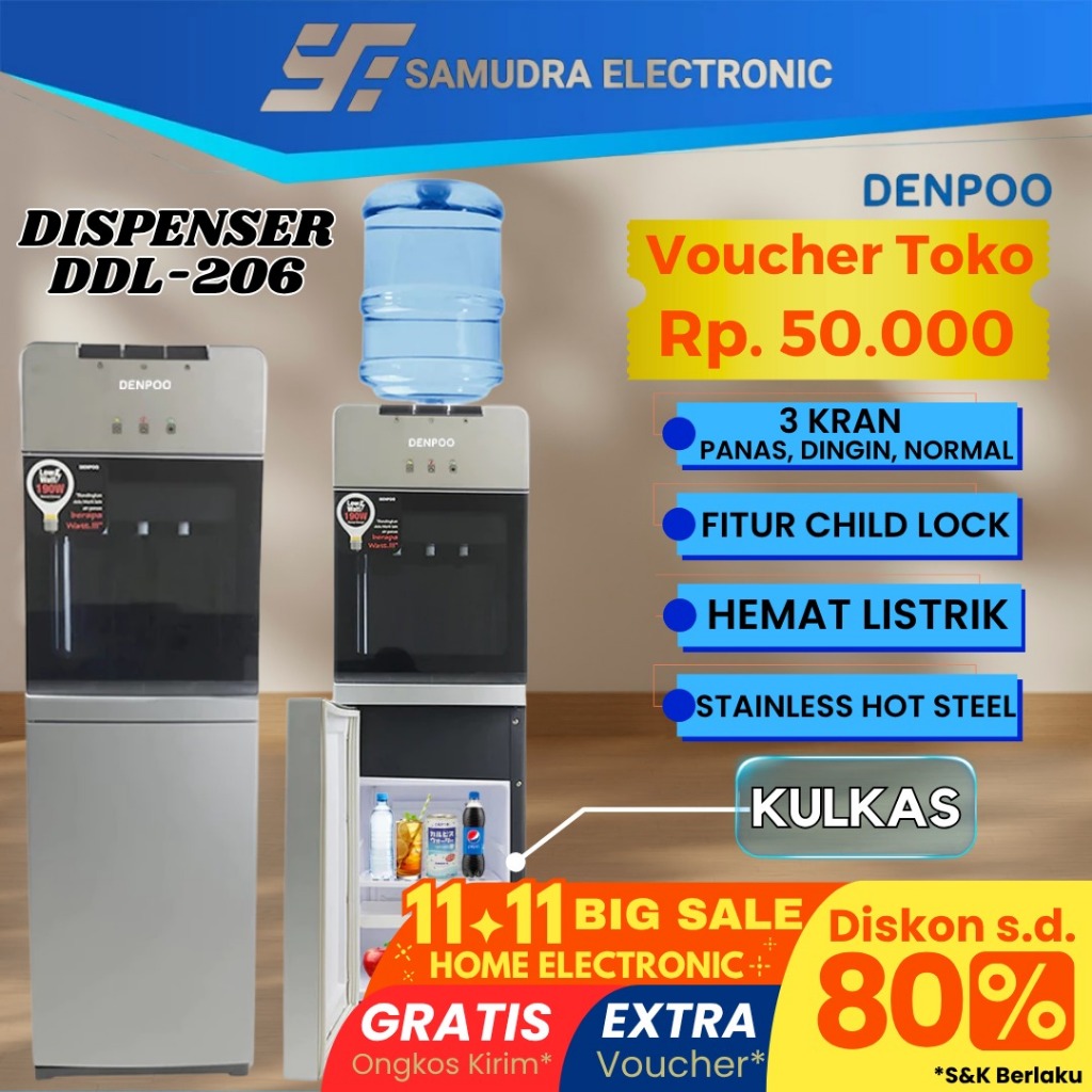 DISPENSER DENPOO DDL 206 - BAGIAN BAWAH KULKAS