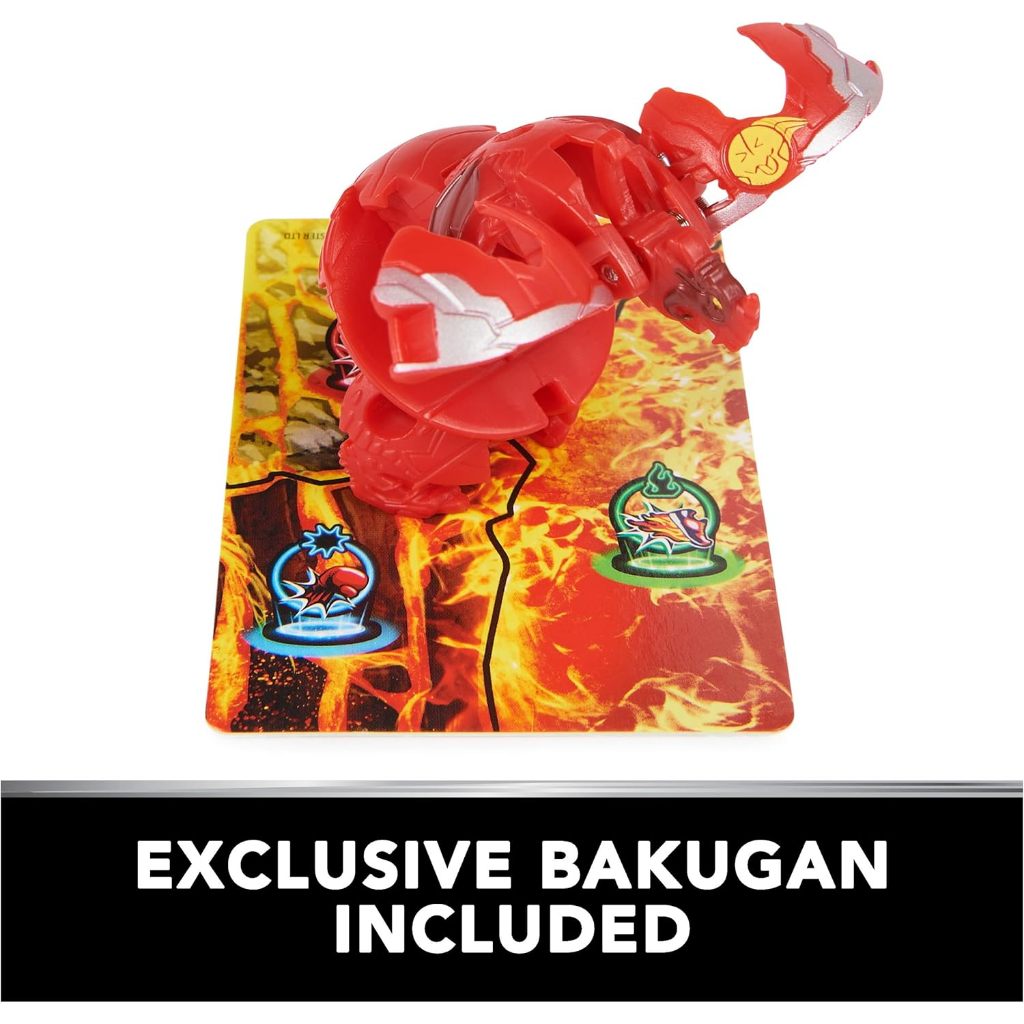Bakugan Training Set with Titanium Dragonoid, Dragon Clan Themed, Customizable Action Figure, Tradin