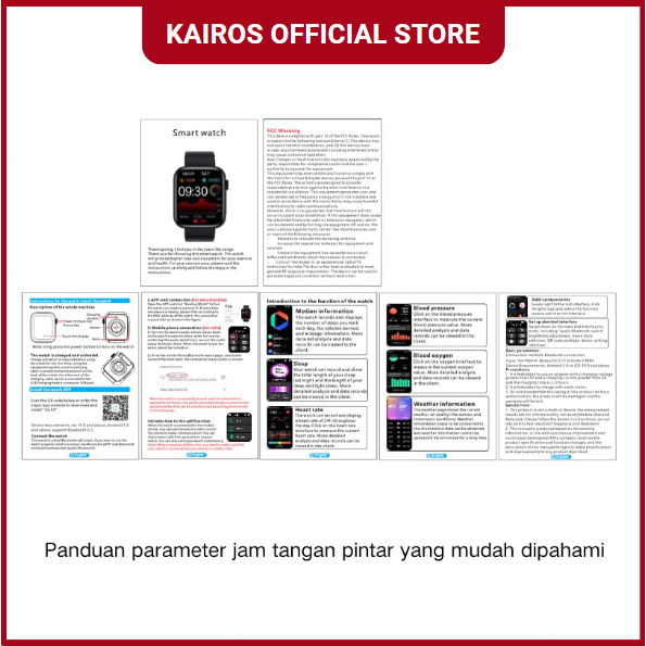 Kairos Manual Pengoperasian Jam Tangan Pintar